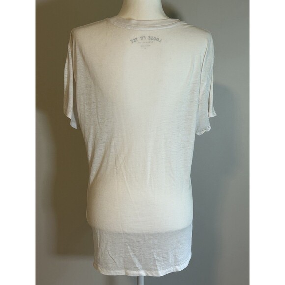 Aéropostale Loose Fit Light White Tee Women’s Medium - Picture 2 of 6